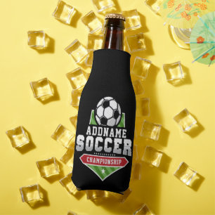Enfriador De Botellas Personalizar Soccer ADD TEXTO Varisity Team Player