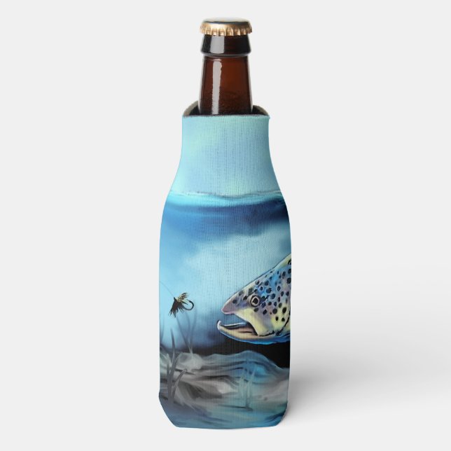 Enfriador De Botellas Pesca de trucha arco iris (Frente de la botella)
