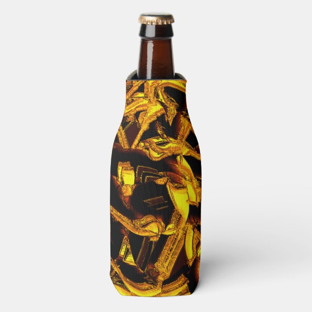 Enfriador De Botellas Piezas de bagazo de cáscara de mandarina deshidrat (Frente de la botella)