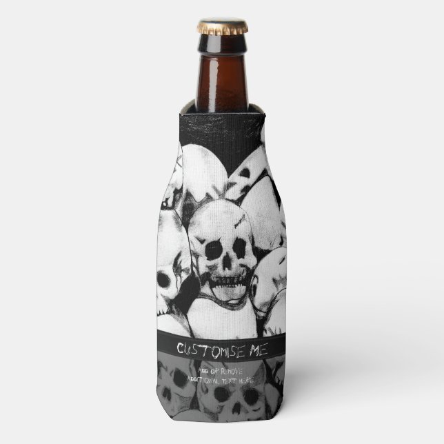 Enfriador De Botellas Pile-O-Skulls (Frente de la botella)