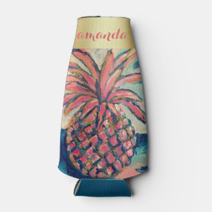 Enfriador De Botellas Piña de moda del oro rosado bonito