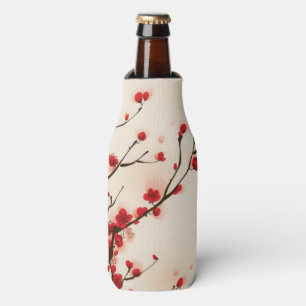 Enfriador De Botellas Pintura oriental del estilo, flor del ciruelo en