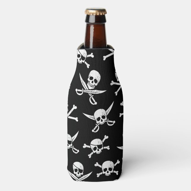 ENFRIADOR DE BOTELLAS PIRATAS Y HUESOS (Frente de la botella)