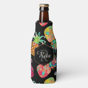 Enfriador De Botellas PixDezines Aloha Pineapples Patrón/fondo DIY