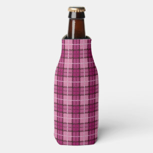 Enfriador De Botellas Pixel Plaid_Magenta-Negro
