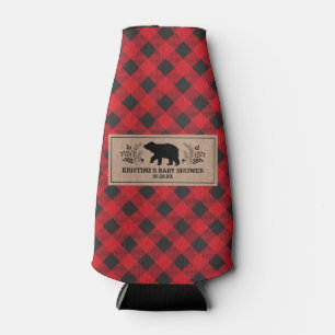 Enfriador De Botellas Placa de búfalo Kraft Lumberjack personalizada