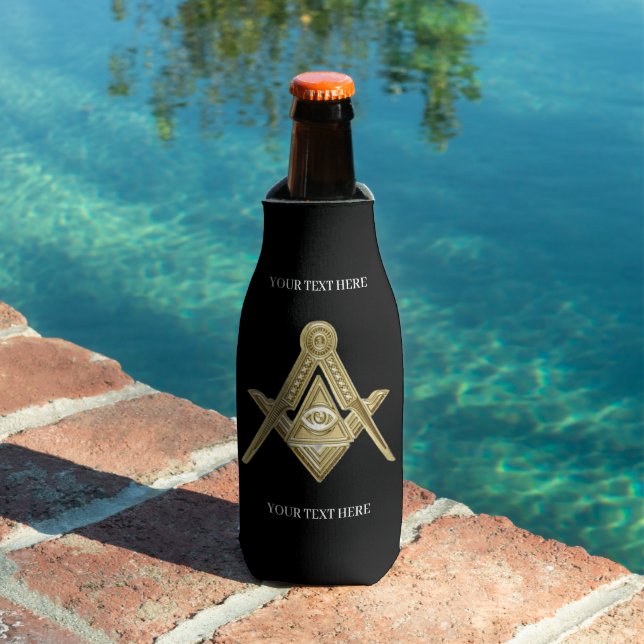 Enfriador De Botellas Plaza Freemason y Masonería Masónica Compass (Piscina in situ)