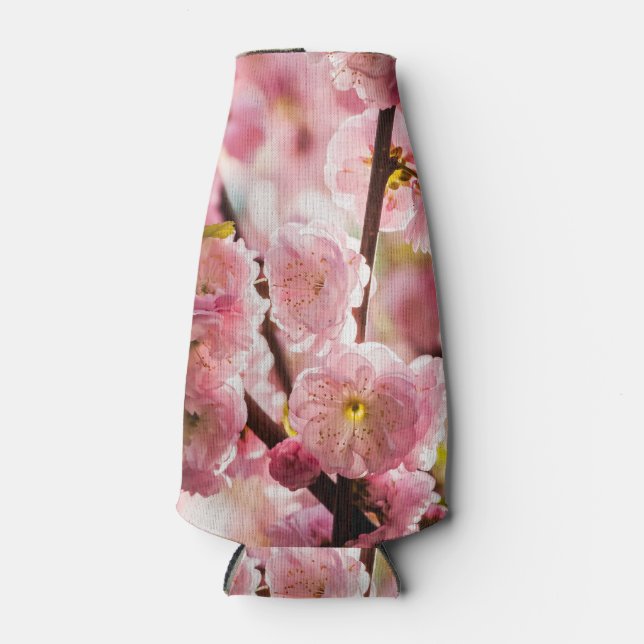 Enfriador De Botellas Pluma de flores - Paradismo rosa (Anverso)