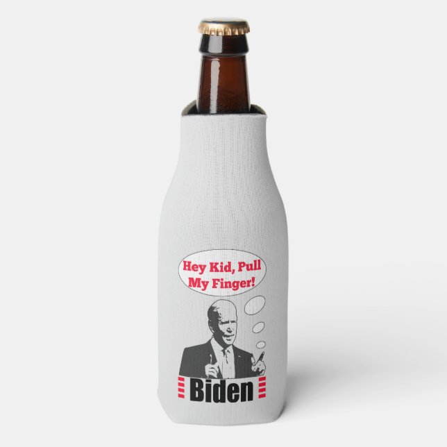 Enfriador De Botellas Poopy Pants Biden (Frente de la botella)