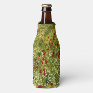Enfriador De Botellas Poppies Pointillism Style Resumen Art
