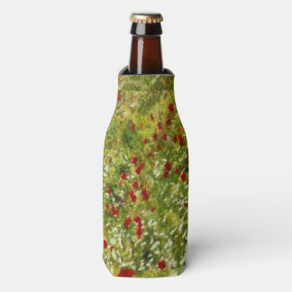 Enfriador De Botellas Poppies Pointillism Style Resumen Art