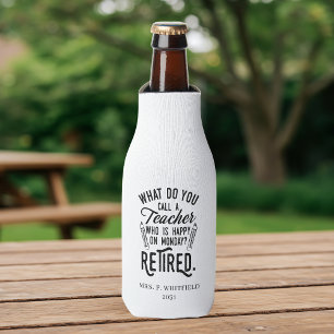 Enfriador De Botellas Profesor retirado Jefe de Personalizado de Jubilac