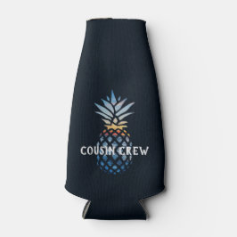 Enfriador De Botellas Puesta de sol tropical personalizada de piña