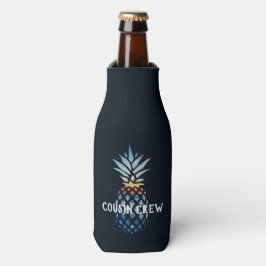 Enfriador De Botellas Puesta de sol tropical personalizada de piña