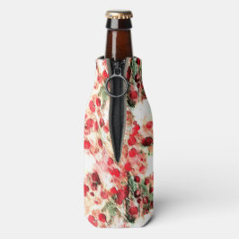 Enfriador De Botellas Punto de Grunge Rosa Rojo Sucio