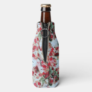 Enfriador De Botellas Punto de Grunge rosa rojo sucio Decaer