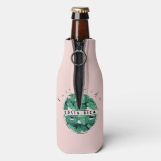 Enfriador De Botellas Pura vida rosada Costa Rica Souvenir