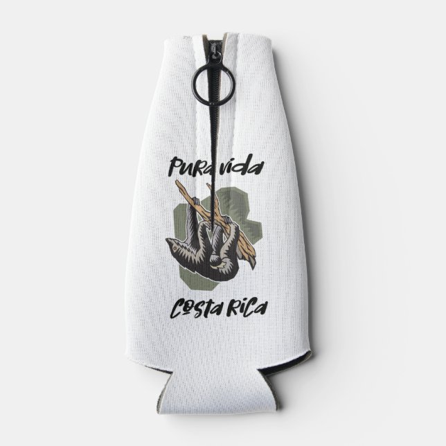 Enfriador De Botellas Pura Vida Sloth Costa Rica Souvenir (Reverso)