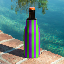 Enfriador De Botellas Púrpura Psicodélico Eléctrico y Verde Arlequín
