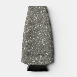 Enfriador De Botellas Purpurina plateado elegante