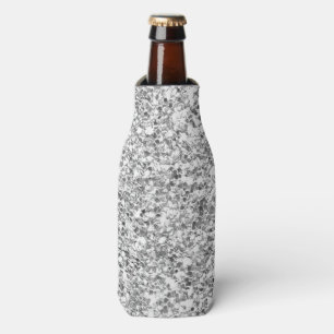 Enfriador De Botellas Purpurina plateado impreso