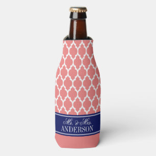 Enfriador De Botellas Qué marroquí #4 CB nombre Boda monograma