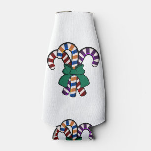 Enfriador De Botellas Ramo Candy Canes - cinta verde