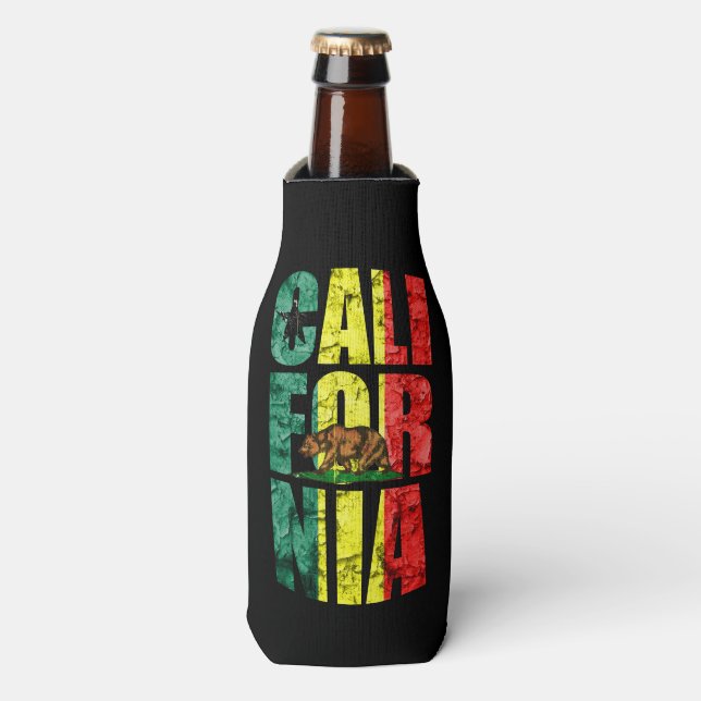 Enfriador De Botellas Rasta California (Frente de la botella)