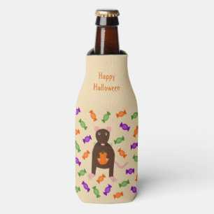 Enfriador De Botellas Rata de Halloween y calabaza