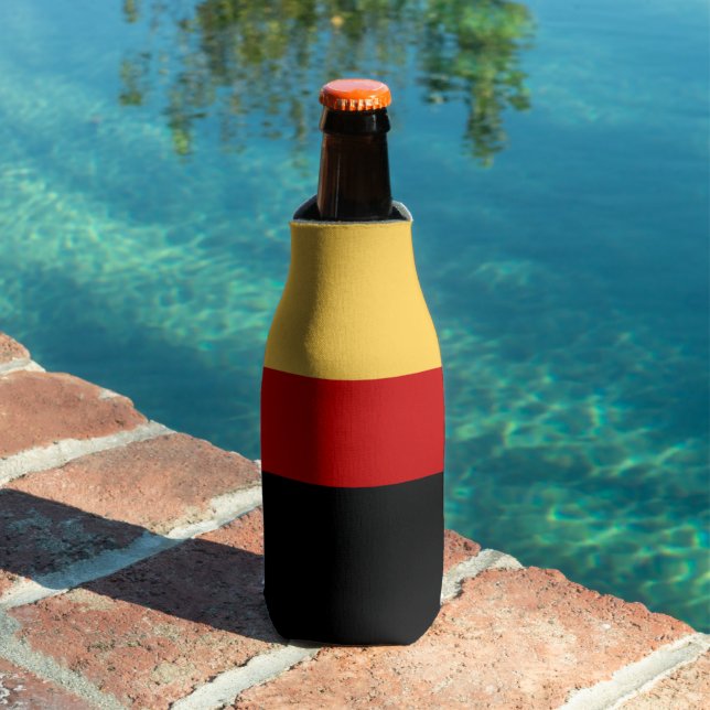 Enfriador De Botellas Rayas amarillas, negras y rojas (Piscina in situ)