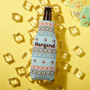 Enfriador De Botellas Rayas de mediados de siglo 