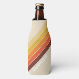 Enfriador De Botellas Rayas Retro con Nombre