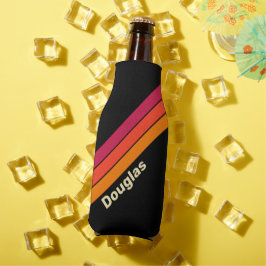 Enfriador De Botellas Rayas Retro VHS con Nombre