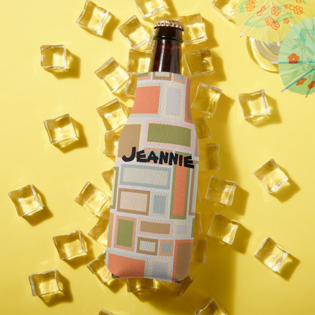 Enfriador De Botellas Rectángulos de Boho (Verano in situ)