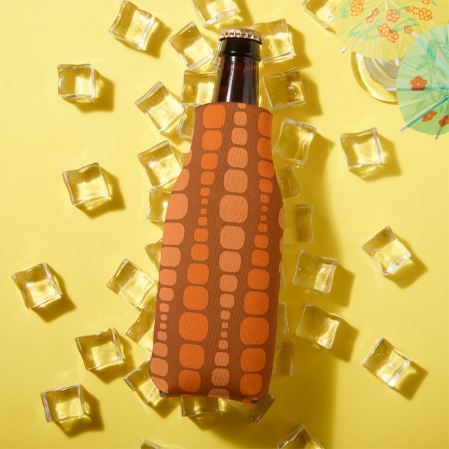Enfriador De Botellas Rectángulos Naranjas redondeados (Verano in situ)