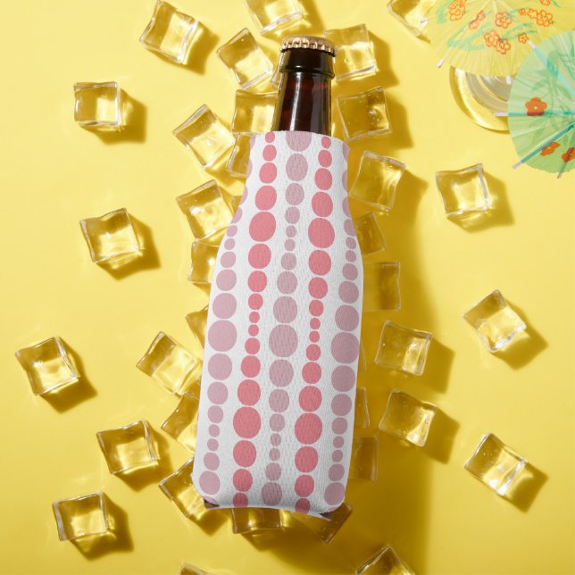 Enfriador De Botellas Rectángulos rosados modernos (Verano in situ)