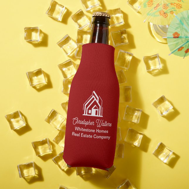 Enfriador De Botellas Red Real Estate Company Personalized Realtor (Verano in situ)