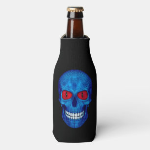 Enfriador De Botellas Red White Blue USA Zombie Skull Frasco