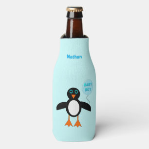 Enfriador De Botellas Refrigerador azul lindo de la botella del pingüin