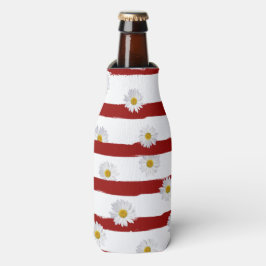 Enfriador De Botellas Refrigerador de bebidas Daisy y Red Stripes