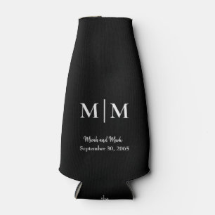 Enfriador De Botellas Refrigerador de bebidas de talla de monograma y no