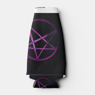 Enfriador De Botellas refrigerador de bebidas pentagram púrpura
