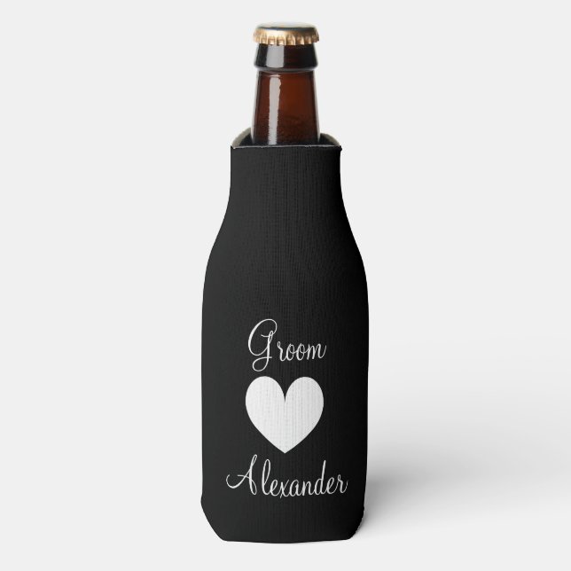 Enfriador De Botellas Refrigerador de botellas boda personalizado para l (Frente de la botella)
