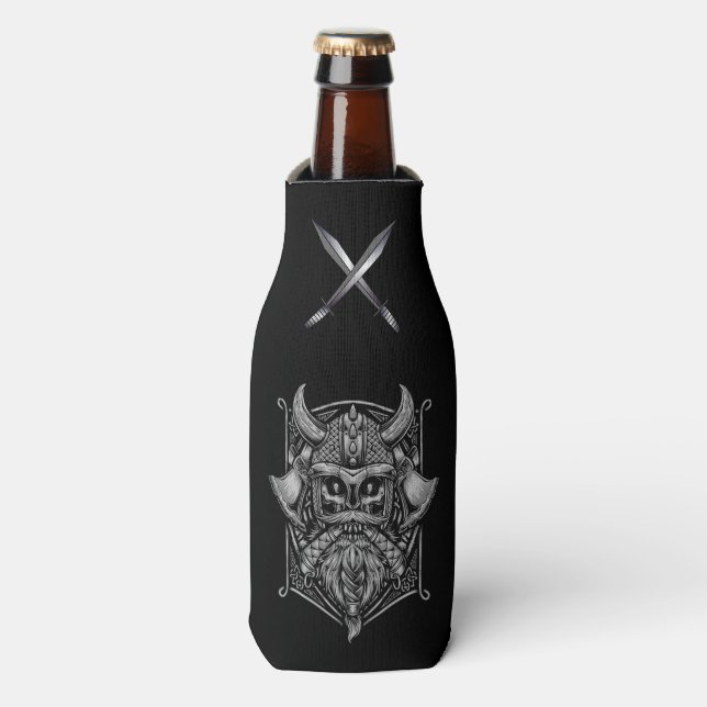 Enfriador De Botellas Refrigerador de frascos de cráneo Viking (Frente de la botella)