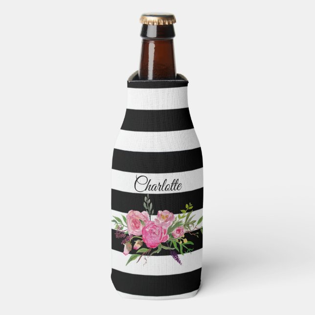 Enfriador De Botellas Refrigerador de frascos personalizado por franjas  (Frente de la botella)