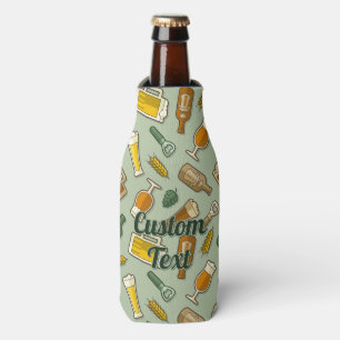 Enfriador De Botellas Refrigerador del frasco del patrón de los iconos d