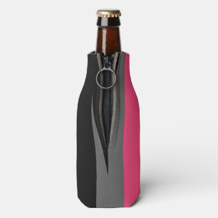 Enfriador De Botellas Refrigerador rosa negro y gris