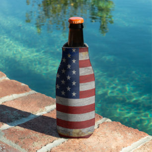 Enfriador De Botellas regalo de la bandera de estados unidos en vintage