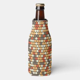Enfriador De Botellas Resumen Diseño de camuflaje con puntos retro