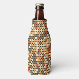 Enfriador De Botellas Resumen Diseño de camuflaje con puntos retro